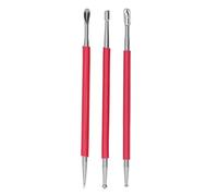 Leather Craft Modeling Tools Stainless Steel DIY Leather Tools Leather Press Rub Edge Skiving for Sculpture Modeling Ceramic Clay Relief
