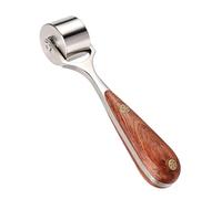 Leather Craft Roller with Wooden Handle Seam Edger & Smoother Leather Press Ed Roller for Creasing Laminating & Finishing - Essential Tool for Leatherworking
