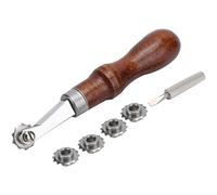 Leather Craft Spacer Set Overstitch Spacing Over Stitch Line Marking Wheels DIY Leather Punch Tool Wheel Sewing Spacer Embossing System Set