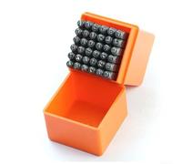 Leather Craft Stamp Tool Kit 25mm Stainless Steel Alphanumeric Punch Set for Stamping Needs (6MM)