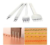 Leather Craft Tool 1/2/4/6 Prong Lacing Stitching Punch Hole (4mm)