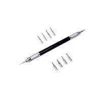 Leather Craft Tool Embossing Carving Stylus Modeling Point Pattern Stylus Steel Dual Tipped Double End Tracing Dotting Tool Spoon Ball Pen Stylus