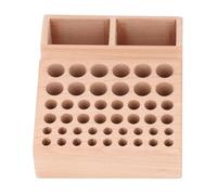 Leather Craft Tool Holder Beech Wood Stand 46 Hole Design for Hole Punch Prong Chisel Storage Grooves for Tools
