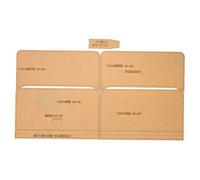 LEATHER CRAFT WALLET MAKING TEMPLATE SET FOR MOBILE PHONE BAGS LONG WALLET HANDMADE STENCIL CLEAR ACRYLIC TRANSPARENT SNAP FASTENER ZIPPER CRAFT TOOL SUITABLE FOR LEATHER ARTISTS
