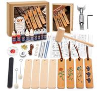 Leather Crafting Kit, Leather Bookmarks Making Kit Tools Supplies Tutorial