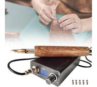 Leather Creaser Edging Tool, Electric Heat Creasing Iron, 40-700℃ Adjustable for Leather Edge Scoring and Sealing