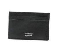 Leather Credit Card Case, male, Tom Ford, Wallets & Cardholders, Black, ONE SIZE, Accessories ONE SIZE