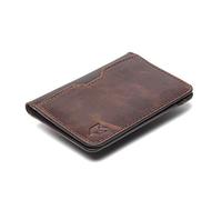 Leather Credit Card Wallet for Men and Women, Thin Bifold RFID Blocking Wallet, Slim Front Pocket Minimalist Card Holder Wallet, Small Card Case