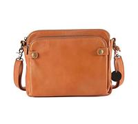 Leather Cross Body Bag Cross Body Bag Women Crossbody Bags for Women Retro Leather Crossbody Bag Three Layer Leather Crossbody Shoulder Bag Built in Wallet for Women Gift Brown