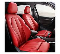 Leather Custom Car Seat Cover For Vw For Passat For For Tuareg For Tiguan For Phaeton For R36 Eos For Magotan For Scirocco Seat Protector Cover(Red,B)