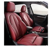 Leather Custom Car Seat Cover For Vw For Passat For For Tuareg For Tiguan For Phaeton For R36 Eos For Magotan For Scirocco Seat Protector Cover(WINE RED,B)