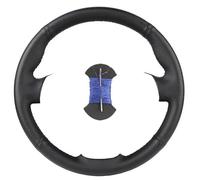 Leather Customized Car Steering Wheel Cover Auto Wear Resistant For Ford For Fiesta 2008-2013 For Ecosport 2013-2016 truck(Blu)