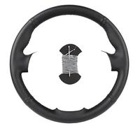 Leather Customized Car Steering Wheel Cover Auto Wear Resistant For Ford For Fiesta 2008-2013 For Ecosport 2013-2016 truck(Titanium)