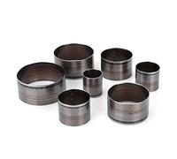 Leather Cutter Leather Cutting Tool, 7 PCS Circular Die Cutting Leather Leather Perforator Steel Punching Tool Hand Punch, Hollow Hole Leatherworking Artisan Leather Goods