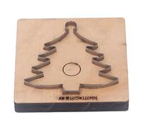 Leather Cutting Die Punch Cutter Craft Mould Tool for Paper Rubber Christmas Tree Shape 13.5x13x2.3cm