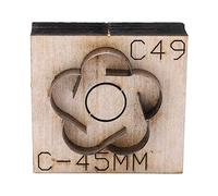 Leather Cutting Die Strip with Thick Wood Base, High Carbon Steel, Reusable for DIY Crafts - Durable Steel Die Cutter, Easy Manual Use for Leather and Fabric Projects