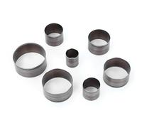 Leather Cutting Dies Set, 7PCS Circular Handmade Puncher Leather Cutting Mold Die for Leathercraft Tool Durable Metal Craft Template for DIY Leatherworking