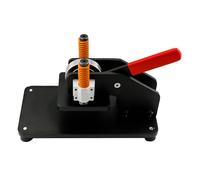 Leather Cutting Machine, Heavy Duty Manual Die Cutter for Embossing, Panel Size 10x10cm, Cutter Height 23.8mm, Ideal for Crafting and Leatherwork