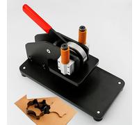 Leather Cutting Machine, Leather Manual Press Machine with Mat Plat, Panel Size 10X 10Cm, 1 T Pressure, Easy To Operate, High Efficiency And Durability, Diy Tool for Leather
