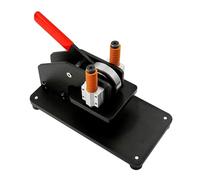 Leather Cutting Machine, Manual Die Cutter for DIY Craft, Embossing Plate, 10x10cm Panel Size, Easy Operation for Cutting, Punching Holes and Forming