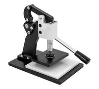 Leather Cutting Machine, Manual Die Cutter, Leather Punching Machine, Heavy Duty Leather Embossing Machine, Deep Throat Design, for Household, Factory and Shoe Industry, 25.5 * 17 * 42.5cm