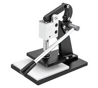 Leather Cutting Machine, Manual Embossing Die Cutter, Deep Throat Design for Hand Leathercraft, PVC Pad Ideal for Household and Shoe Industry Use