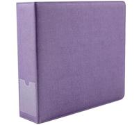 Leather D-Ring Binder Organizer, 3-Ring Portfolio For Papers, Photos, And Cards, Professional Filing Folder For Office Or Home Use