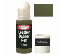 Leather Dabber Pen, 30ml, Leather Recolouring Paint Dye Balm Sofas, Repair Faded & Scratched Upholstery Car Seats, Shoes and Clothing, Green Shades (Sage Woodland Finish)