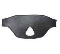 Leather Deluxe Half Face Open Nose Eye Mask Blindfold Eyeshade Blinder Fetish BDSM Bondage Retraints