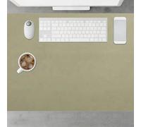 Leather Desk Mat 65 x 66 cm Waterproof Leather Desk Pad Protector Spill Resistant Durable Design for Office Home Decor, Green
