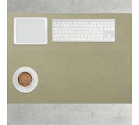 Leather Desk Mat 72 x 125 cm Multifunctional Leather Desk Pad Protector Wipeable Ideal Keyboard Mat for Office and Home, Green