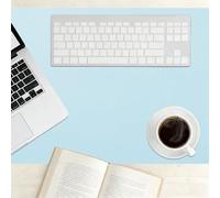 Leather Desk Mat 97 x 102 cm Waterproof Premium Extended Mouse Mat Wipeable for Home and Office Accessories, Blue