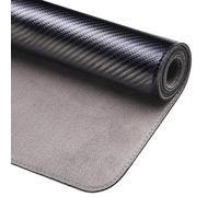 Leather Desk Pad, Office Desk Mat Waterproof Black, Smooth Mouse Writing Surface, Maximum Protection Dual-Sided Pu Leather Blotter for Game/Home(Suede,80x40cm)