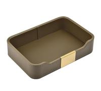 Leather Desktop Storage,Small Catchall Organizer,Luxury Decorative Tray,for Entryway Table to Hold Jewelry,Watch,Keys,Phone,Wallet,Olive Green