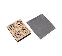 Leather Die Cutter C46 Puzzle Design, Leather Cutting Die Strip with High Carbon Steel Blade and Thick Wooden Base, Easy Manual or Machine Use for DIY Craft Projects