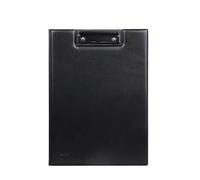 Leather Document Folder PU Leather Clipboard A4 A5 Conference File Folder Ultra-Smooth Writing Pad Foldable with Clip Buckle Office Supply