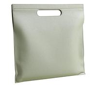 Leather Document Holder A4 Heavy Leather Document Bag, Conference Brochure, Office Organizer, Folder(Green)