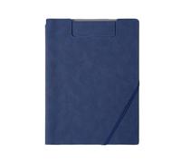 Leather Document Holder Multifunctional A4 Conference Folder Business Stationery Leather Contract File FoldersTravel Document(Blue)
