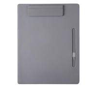 Leather Document Multifunctional A4 Conference Folder Business Stationery Leather Contract File FoldersTravel Document(Grey)