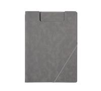 Leather Document Multifunctional A4 Conference Folder Business Stationery Leather Contract File FoldersTravel Document(Grey)