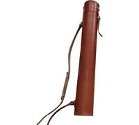 Leather Document Tube - Art Roll & Transport Box for Blueprints, Prints, Posters, Artworks, and Drawings