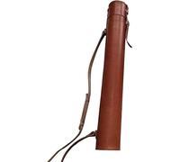 Leather Document Tube for Blueprints and Artworks, Storage Bag and Transport Box, 90cm