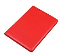 Leather Documents A4 Padfolio Folder Leather Business for man/Women Document Organizer Paper Holder Writing Clipboard Pad Office Stationery for Files(Red)