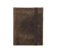 Leather Documents Notebook Portfolio Case Folder A5/B5 Documents Book Cover Business Stationery Leather Contract File Organizer(Coffee-a5)
