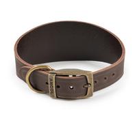 Leather Dog Collars Ancol Timberwolf Hand Crafted Bridle Leather Collars & Leads