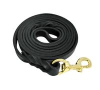 Leather Dog Leash 6ft x 1/2'', Heavy Duty Braided Dog Leashes with Rotating Clasp, Genuine Leather Dog Training Leash for Small Medium Large Dogs