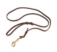 Leather Dog Leash, Pet Leashes Sturdy Moderately Long Ergonomically Designed Handle with Exquisite Craftsmanship, Pet Walking Leash for Medium to Large Dogs