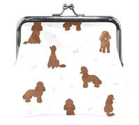 Leather Dog Wallet Poodle with Kiss Buckle for Girls Small Change Dog Toy Poodle UNITALLA Dog Toy Poodle UNITALLA Classic, Dog Toy Poodle, UNITALLA, Classic