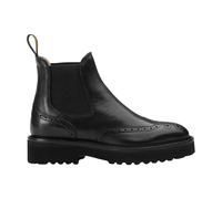 Leather Dovetail Beatle Boot - female - Doucal's - Chelsea Boots - Black - 5 1/2 UK - Shoes 5 1/2 UK