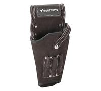 Leather Drill Holster Pouch for Belt, Heavy Duty Cowhide Drill Holder with Multi Pockets for Drill Bits & Tools, Electrician, Carpenter & Builder Tool Pouch